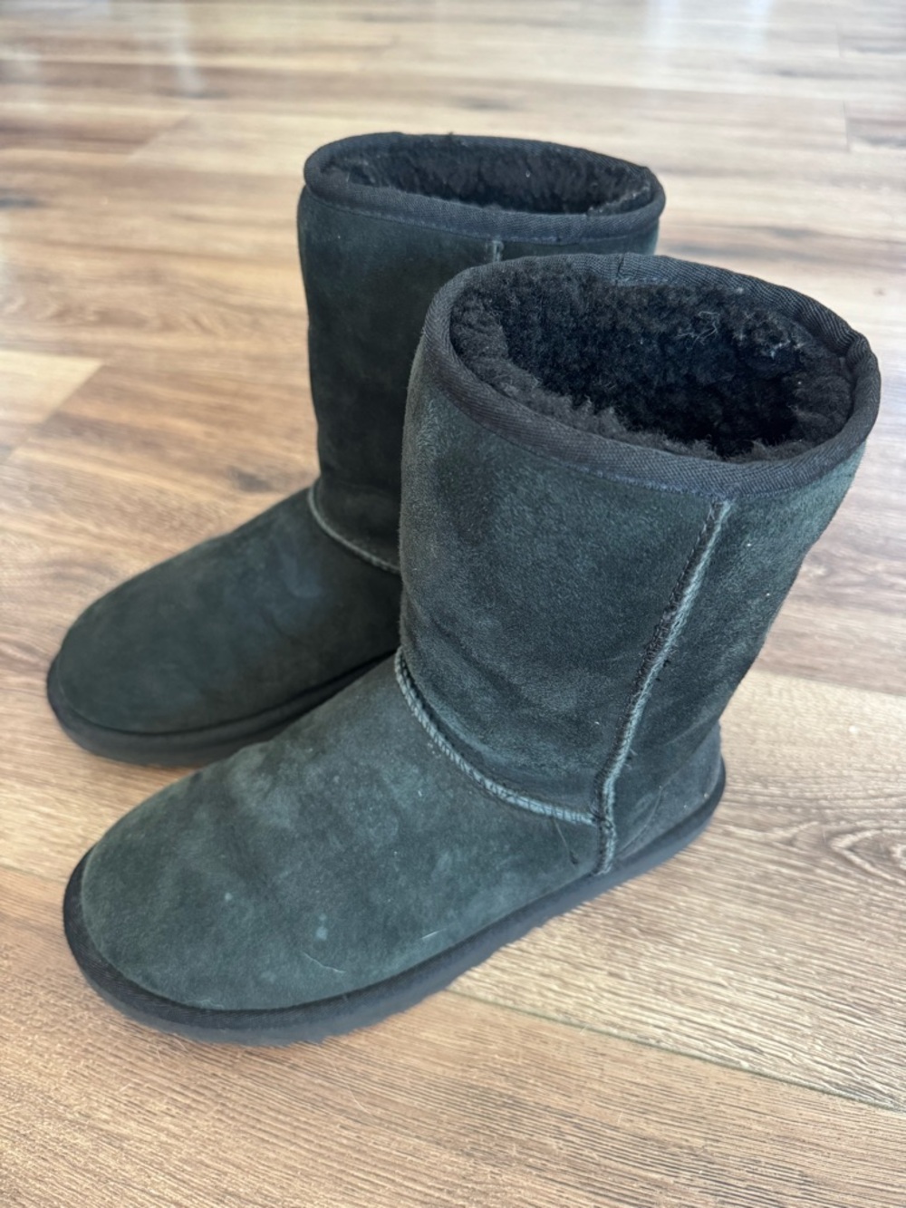 UGG Classic Short Suede Boots, Black